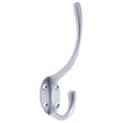 High quality image of the Zoo Hardware - Hat and Coat Hook 5" Height 2" Projection - Satin Chrome | Sku. zab80sc | available to order from Trade Door Handles.