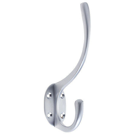 High quality image of the Zoo Hardware - Hat and Coat Hook 5" Height 2" Projection - Satin Chrome | Sku. zab80sc | available to order from Trade Door Handles.