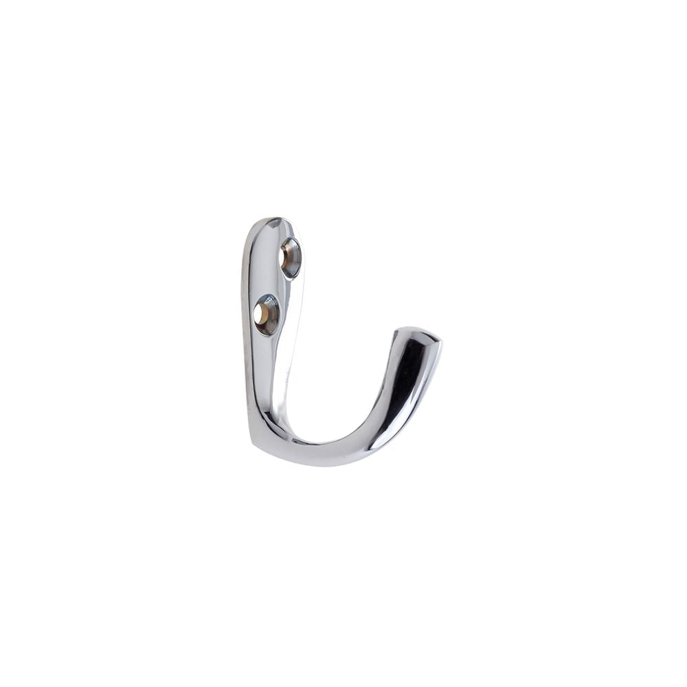High quality image of the Zoo Hardware - Single Robe Hook - Polished Chrome | Sku. zab81cp | available to order from Trade Door Handles.