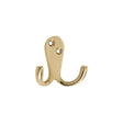 High quality image of the Zoo Hardware - Double Robe Hook - Polished Brass | Sku. zab82 | available to order from Trade Door Handles.