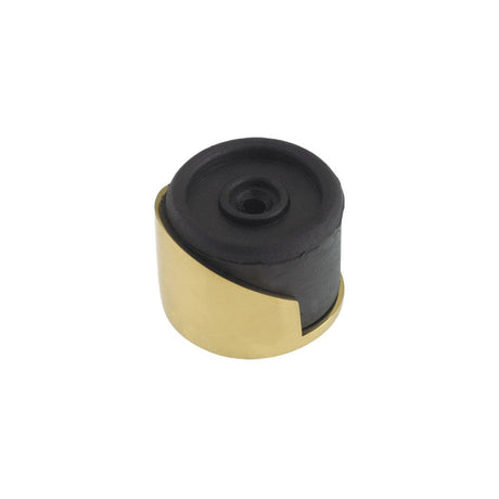 High quality image of the Zoo Hardware - Round Floor Mounted Door Stop - Polished Brass | Sku. zab85 | available to order from Trade Door Handles.