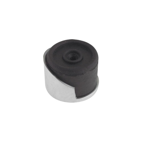 High quality image of the Zoo Hardware - Round Floor Mounted Door Stop - Satin Chrome | Sku. zab85sc | available to order from Trade Door Handles.