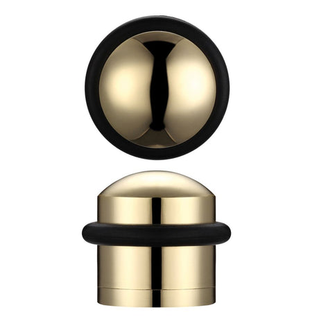 High quality image of the Zoo Hardware - Domed Floor Mounted Door Stop - 31mm Dia 35mm Proj - Polished Brass | Sku. zab86 | available to order from Trade Door Handles.