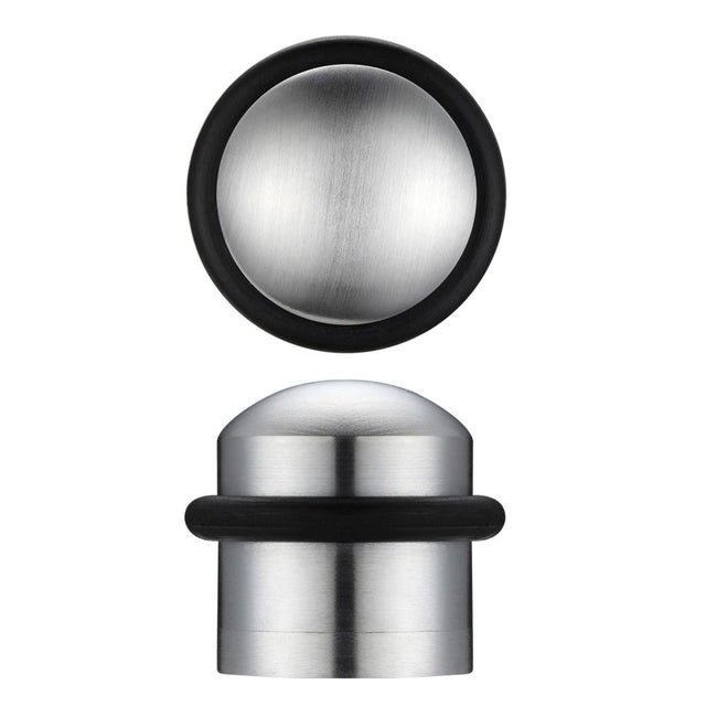 High quality image of the Zoo Hardware - Domed Floor Mounted Door Stop - 31mm Dia 35mm Proj - Satin Chrome | Sku. zab86sc | available to order from Trade Door Handles.