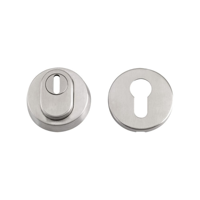 High quality image of the Zoo Hardware - Security Escutcheon - 53mm dia - Stain Stainless Steel | Sku. zas008ss | available to order from Trade Door Handles.