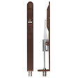 High quality image of the Zoo Hardware - Lever Action Flush Bolt - Radius 20 x 200mm - PVD Etna Bronze | Sku. zas03r-etb | available to order from Trade Door Handles.