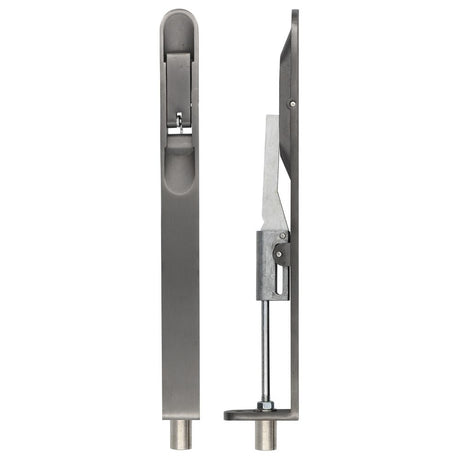 High quality image of the Zoo Hardware - Lever Action Flush Bolt - Radius 20 x 200mm PVD Graphite Black | Sku. zas03r-pvdgh | available to order from Trade Door Handles.