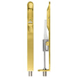 High quality image of the Zoo Hardware - Lever Action Flush Bolt - Radius 20 x 200mm - PVD Satin Brass | Sku. zas03r-pvdsb | available to order from Trade Door Handles.