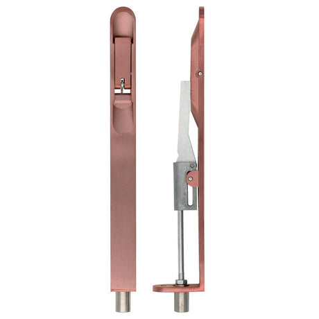 High quality image of the Zoo Hardware - Lever Action Flush Bolt - Radius 20 x 200mm Tuscan Rose Gold | Sku. zas03r-trg | available to order from Trade Door Handles.