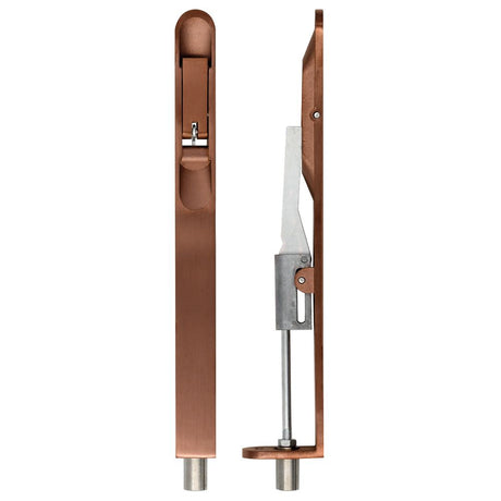 High quality image of the Zoo Hardware - Lever Action Flush Bolt - Radius 20 x 200mm - PVD Satin Bronze | Sku. zas03rpvdbz | available to order from Trade Door Handles.