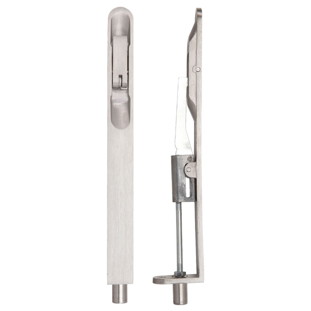 High quality image of the Zoo Hardware - Lever Action Flush Bolt - Radius 20 x 203mm - Stain Stainless Steel | Sku. zas03rss | available to order from Trade Door Handles.