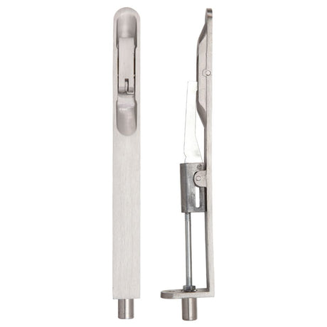 High quality image of the Zoo Hardware - Lever Action Flush Bolt - Radius 20 x 203mm - Stain Stainless Steel | Sku. zas03rss | available to order from Trade Door Handles.