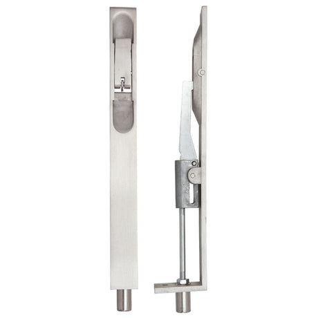 High quality image of the Zoo Hardware - Lever Action Flush Bolt 20 x 200mm - Stain Stainless Steel | Sku. zas03ss | available to order from Trade Door Handles.