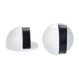 High quality image of the Zoo Hardware - Door Stop - Floor Mounted Oval - 45mm dia - White finish | Sku. zas06-pcw | available to order from Trade Door Handles.