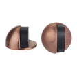 High quality image of the Zoo Hardware - Door Stop - Floor Mounted Oval - 45mm dia - PVD Satin Bronze | Sku. zas06-pvdbz | available to order from Trade Door Handles.