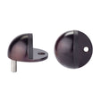 High quality image of the Zoo Hardware - Door Stop Floor Mounted - Oval - PVD Etna Bronze | Sku. zas06b-etb | available to order from Trade Door Handles.