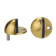 High quality image of the Zoo Hardware - Door Stop Floor Mounted - Oval - PVD Satin Brass | Sku. zas06b-pvdsb | available to order from Trade Door Handles.