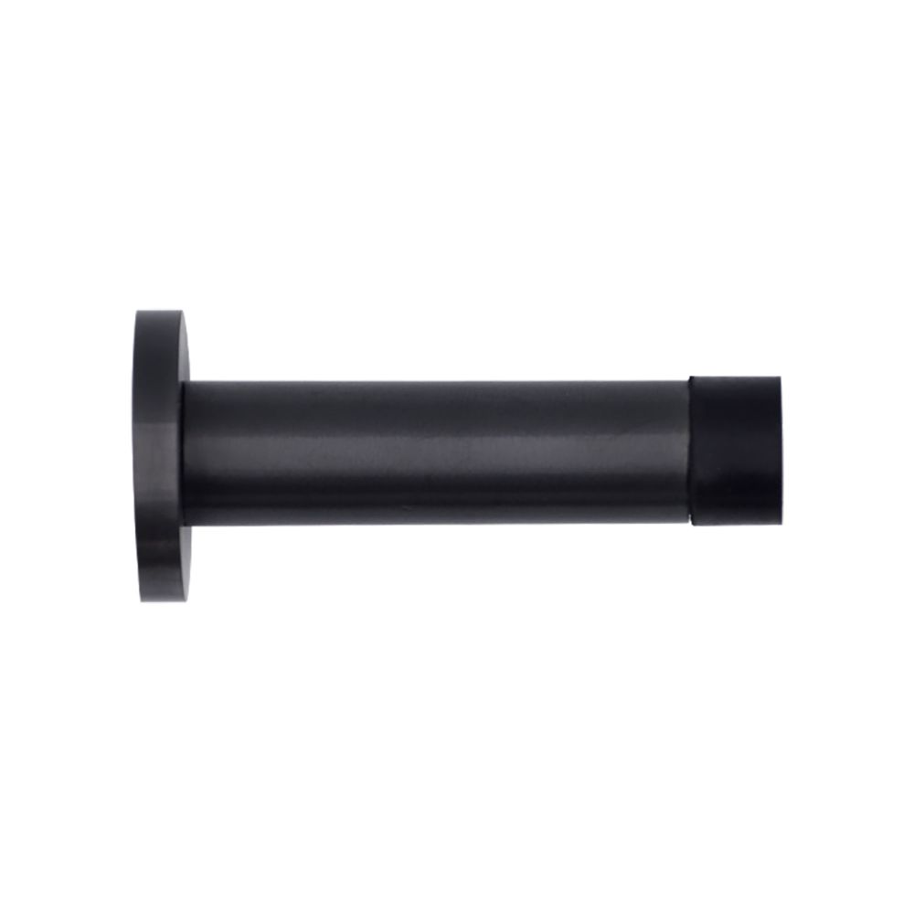 High quality image of the Zoo Hardware - Door Stop - Cylinder - 70mm Projection With Rose - Powder Coated Black | Sku. zas07-pcb | available to order from Trade Door Handles.