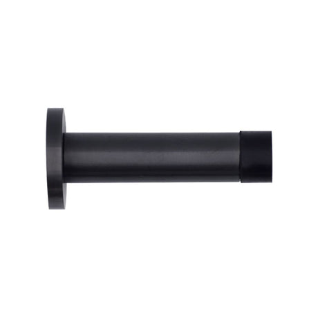 High quality image of the Zoo Hardware - Door Stop - Cylinder - 70mm Projection With Rose - Powder Coated Black | Sku. zas07-pcb | available to order from Trade Door Handles.