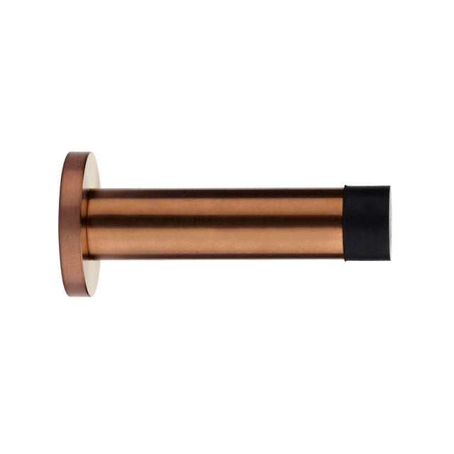High quality image of the Zoo Hardware - Door Stop - Cylinder - 70mm Projection With Rose - PVD Satin Bronze | Sku. zas07-pvdbz | available to order from Trade Door Handles.