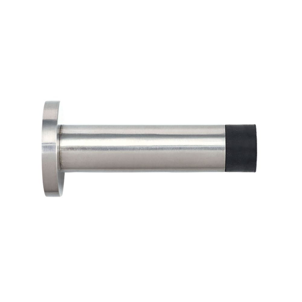 High quality image of the Zoo Hardware - Door Stop - Cylinder - 70mm Projection With Rose - Stain Stainless Steel | Sku. zas07ss | available to order from Trade Door Handles.
