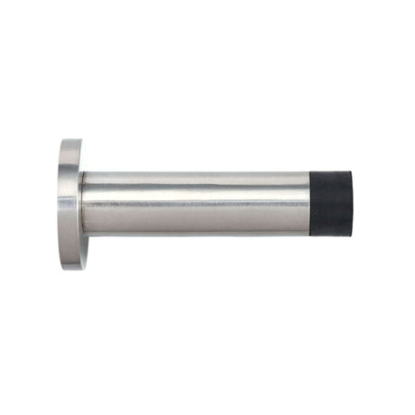 High quality image of the Zoo Hardware - Door Stop - Cylinder - 70mm Projection With Rose - Stain Stainless Steel | Sku. zas07ss | available to order from Trade Door Handles.
