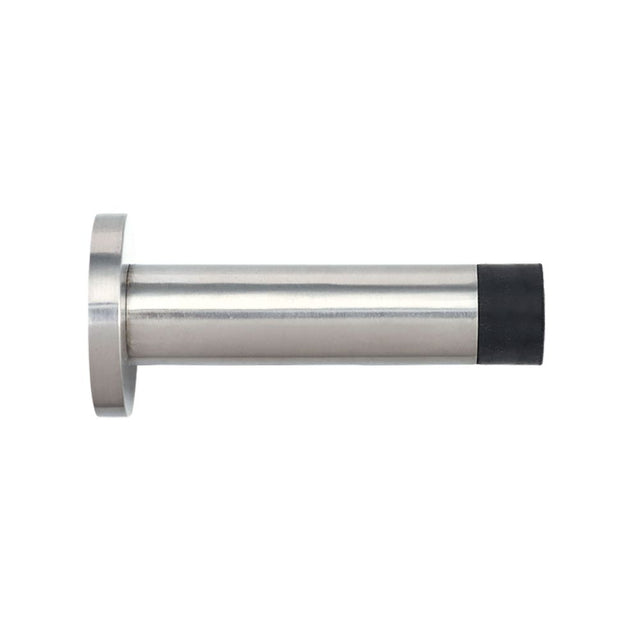 High quality image of the Zoo Hardware - Door Stop - Cylinder - 70mm Projection With Rose - Stain Stainless Steel | Sku. zas07ss | available to order from Trade Door Handles.