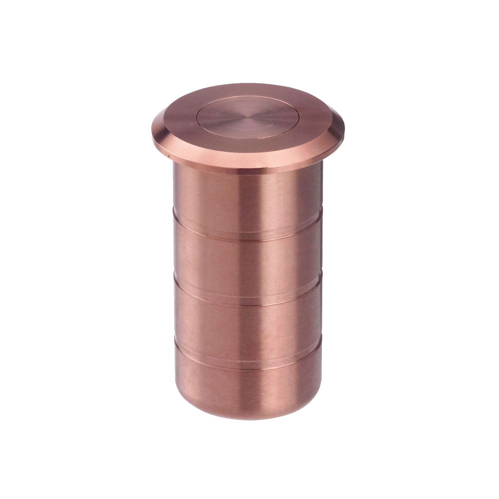 High quality image of the Zoo Hardware - Dust socket for flush bolt-concrete 20x38mm - Rose Gold Finish | Sku. zas14-trg | available to order from Trade Door Handles.