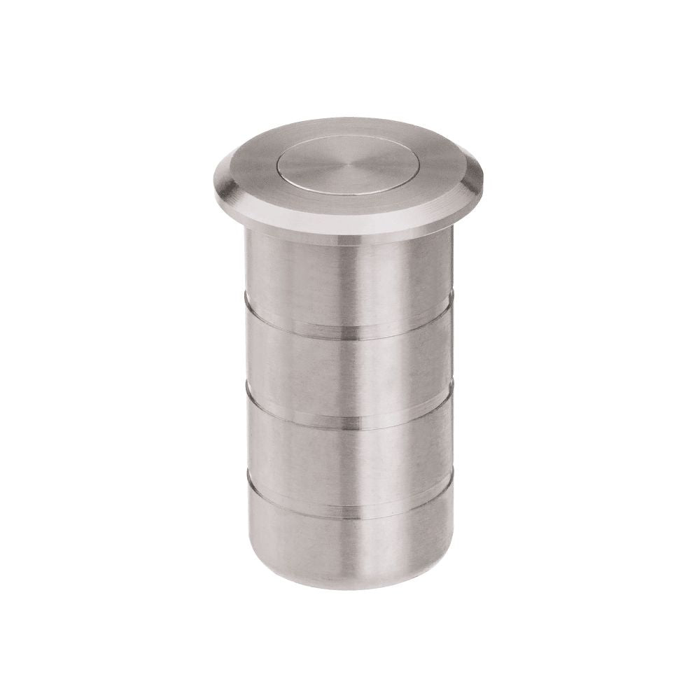 High quality image of the Zoo Hardware - Dust Socket for Flush Bolts - Concrete 20mm dia. x 25mm - Stain Stainless Steel | Sku. zas14ss | available to order from Trade Door Handles.