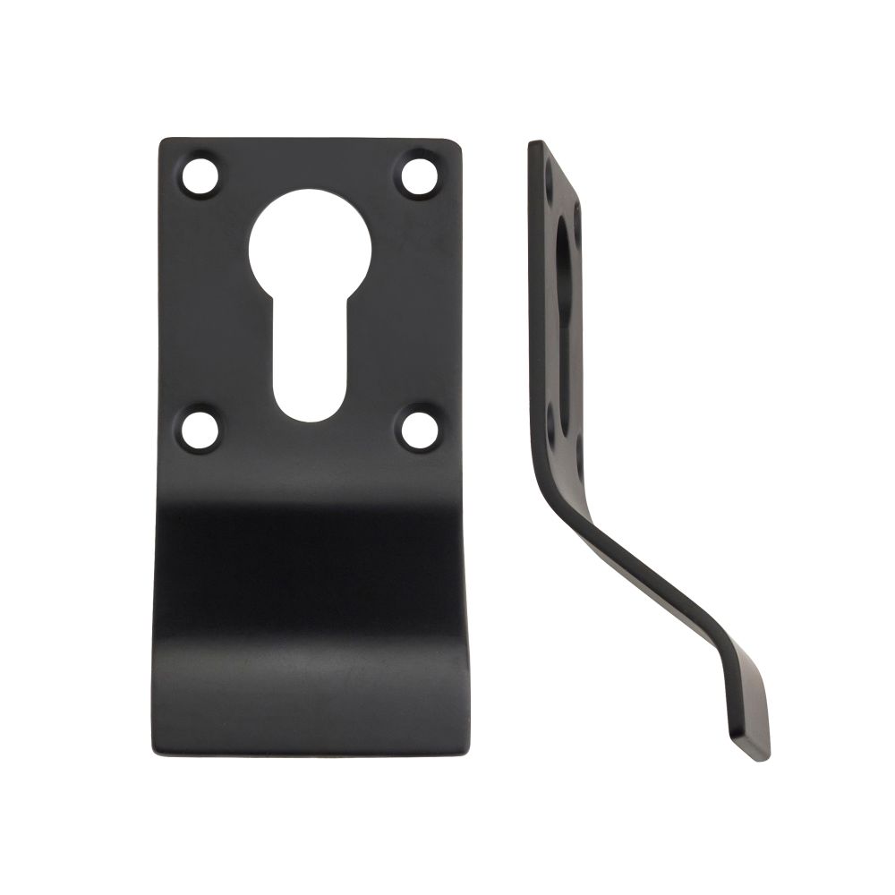 High quality image of the Zoo Hardware - Cylinder Latch Pull - Euro Profile - 88mm x 43mm - PCB - Black | Sku. zas16-pcb | available to order from Trade Door Handles.