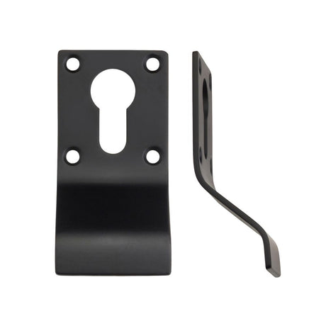 High quality image of the Zoo Hardware - Cylinder Latch Pull - Euro Profile - 88mm x 43mm - PCB - Black | Sku. zas16-pcb | available to order from Trade Door Handles.