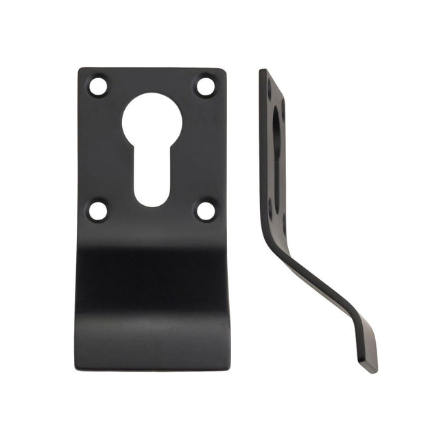 High quality image of the Zoo Hardware - Cylinder Latch Pull - Euro Profile - 88mm x 43mm - PCB - Black | Sku. zas16-pcb | available to order from Trade Door Handles.