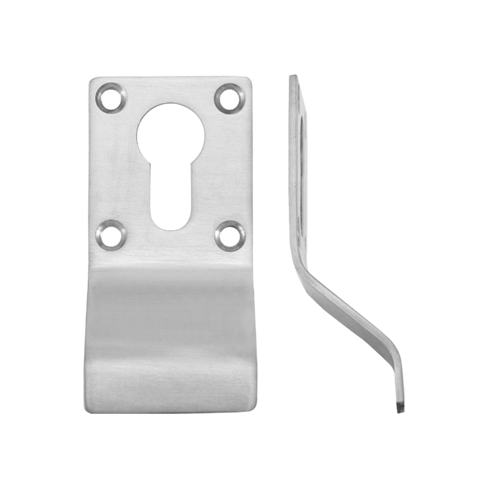 High quality image of the Zoo Hardware - Cylinder Latch Pull - Euro Profile - 88mm x 43mm - Stain Stainless Steel | Sku. zas16ss | available to order from Trade Door Handles.