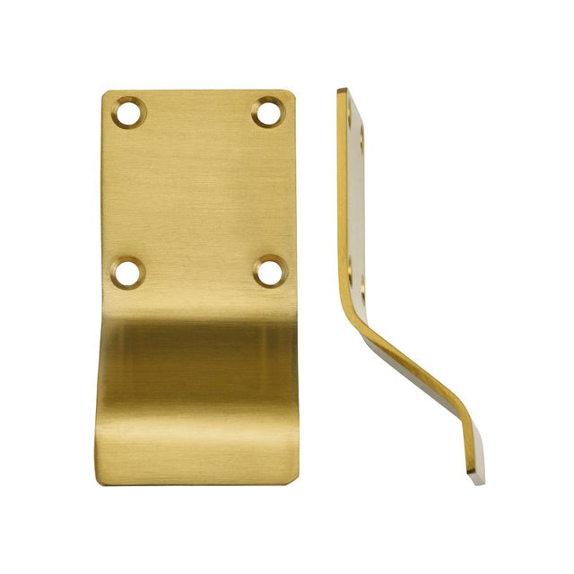 High quality image of the Zoo Hardware - Cylinder Latch Pull - Blank Profile - 88mm x 43mm - Favo Satin Brass | Sku. zas19-fsb | available to order from Trade Door Handles.