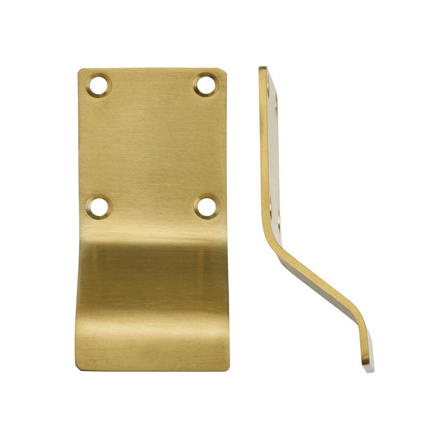 High quality image of the Zoo Hardware - Cylinder Latch Pull - Blank Profile - 88mm x 43mm - PVD Satin Brass | Sku. zas19-pvdsb | available to order from Trade Door Handles.