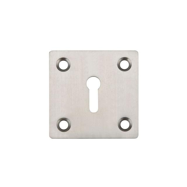 High quality image of the Zoo Hardware - Square Standard Profile Escutcheon 50mm - Stain Stainless Steel | Sku. zas26ss | available to order from Trade Door Handles.