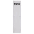 High quality image of the Zoo Hardware - Finger Plate - Push (Radius) 75mm x 300mm - Stain Stainless Steel | Sku. zas30rass | available to order from Trade Door Handles.