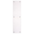 High quality image of the Zoo Hardware - Finger Plate - Blank (Rounded Corner) 75mm x 300mm - Polished Stainless Steel | Sku. zas32raps | available to order from Trade Door Handles.