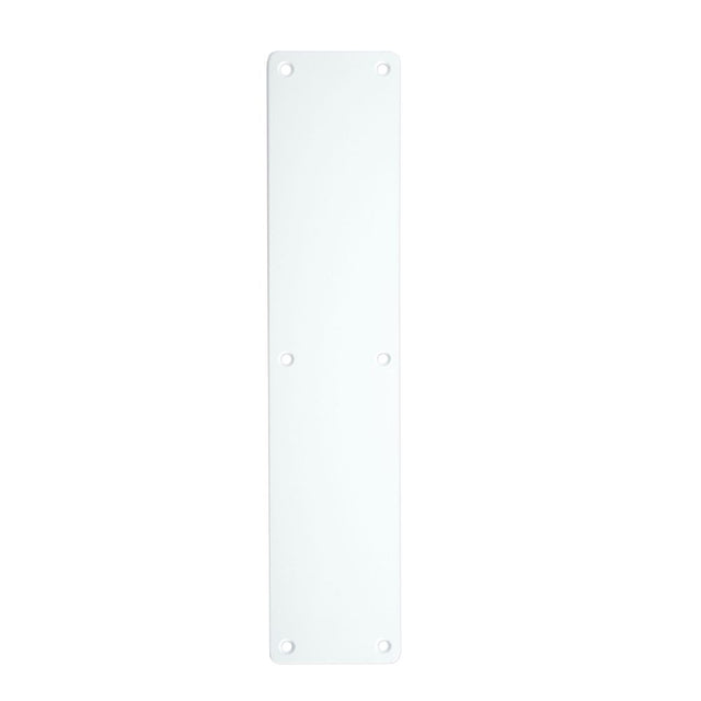 High quality image of the Zoo Hardware - Finger Plate - Blank (Rounded Corner) 75mm x 350mm - Powder Coated Matt White | Sku. zas32rb-pcw | available to order from Trade Door Handles.