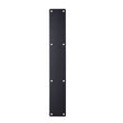 High quality image of the Zoo Hardware - Finger Plate - Blank (Rounded Corner) 75mm x 475mm - Powder Coated Matt Black | Sku. zas32rc-pcb | available to order from Trade Door Handles.