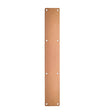 High quality image of the Zoo Hardware - Finger Plate - Blank (Rounded Corner) 75mm x 475mm - Rosso - PVD Satin Bronze | Sku. zas32rc-pvdbz | available to order from Trade Door Handles.