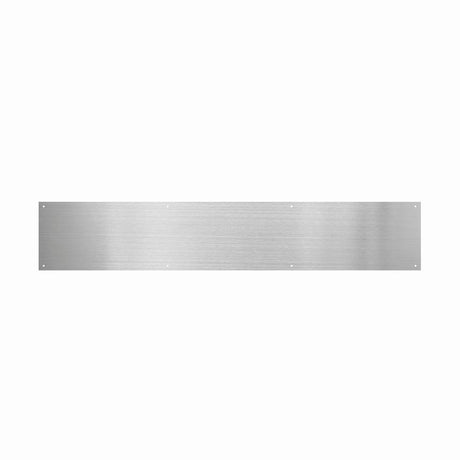 High quality image of the Zoo Hardware - Kick Plate - 838 x 150 x 1.2mm - Square - Grade 304 - Stain Stainless Steel | Sku. ZAS36-838-C-SSS | available to order from Trade Door Handles.