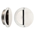 High quality image of the Zoo Hardware - Half Moon Flush Pull 90mm dia - Stain Stainless Steel | Sku. zas41ss | available to order from Trade Door Handles.