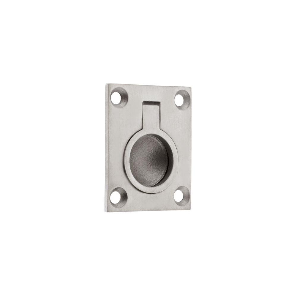 High quality image of the Zoo Hardware - Flush Ring Pull - 48 x 38mm - Stain Stainless Steel | Sku. zas43ss | available to order from Trade Door Handles.