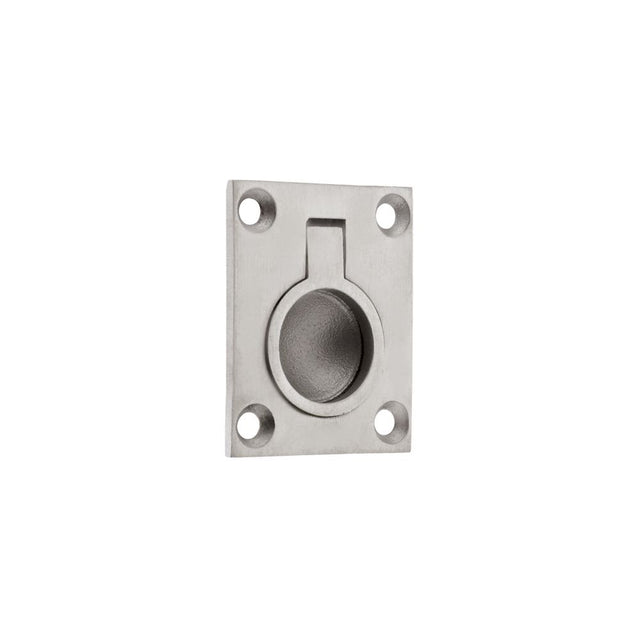 High quality image of the Zoo Hardware - Flush Ring Pull - 48 x 38mm - Stain Stainless Steel | Sku. zas43ss | available to order from Trade Door Handles.