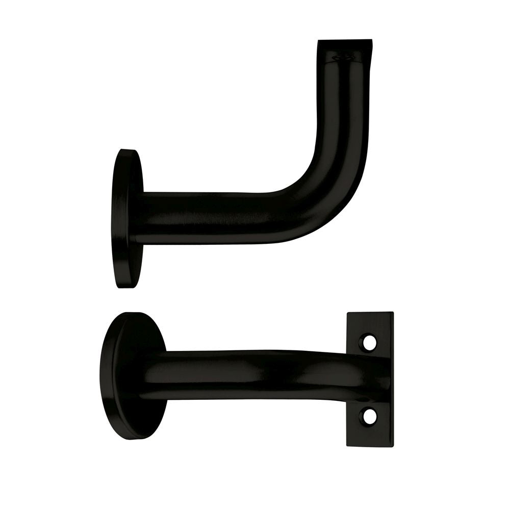 High quality image of the Zoo Hardware - Handrail Bracket - Powder Coated Matt Black | Sku. zas45-pcb | available to order from Trade Door Handles.