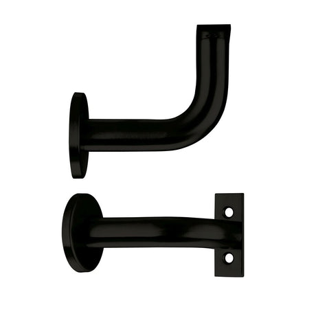 High quality image of the Zoo Hardware - Handrail Bracket - Powder Coated Matt Black | Sku. zas45-pcb | available to order from Trade Door Handles.