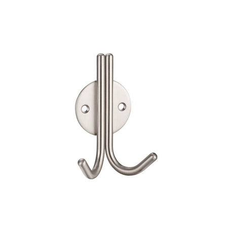 High quality image of the Zoo Hardware - Double Robe Hook - Stain Stainless Steel | Sku. zas70ss | available to order from Trade Door Handles.