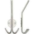 High quality image of the Zoo Hardware - Double Hat and Coat Hook - Stain Stainless Steel | Sku. zas71ss | available to order from Trade Door Handles.