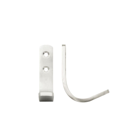 High quality image of the Zoo Hardware - Single Coat Hook - Heavy Duty Version - Stain Stainless Steel | Sku. zas72hdss | available to order from Trade Door Handles.